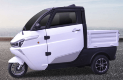 EM Car JINMA - 3 hjulet kabinescooter med Pick-Up lad