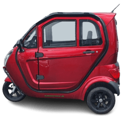 Ny Kabinescooter Bach Delux 26 incl. Batteri S90 Dark red