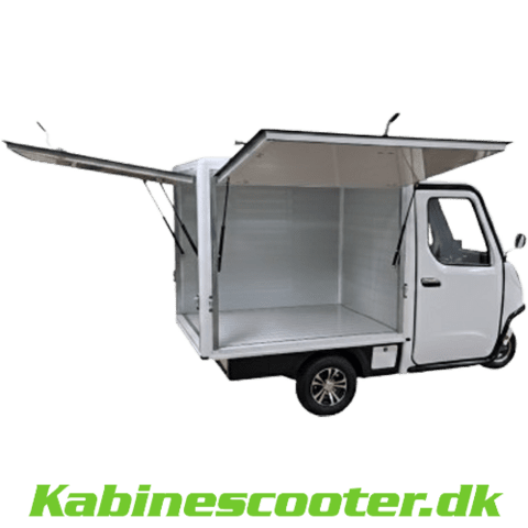 Cargo Kabinescooter - Set fra siden med tom lad boks