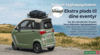 elektrisk-kabineskooter-med-tagbagagebaerer-groen bach-kabinescooter-fizz-36-concept-you-and-me-ev